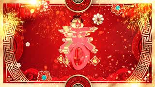 2021牛年新年视频背景, chinese new year background video LOOP