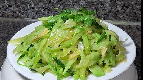 SU SU xào đúng cách ăn ngon hơn thịt SU SU XÀO TỎI.