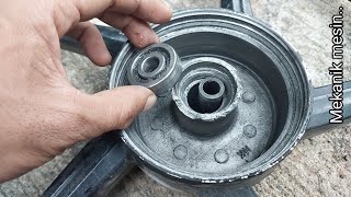 Aluminum welding | How to repair the bearing housing on the motor wheel