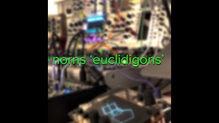 norns 'euclidigons' script + microcosm + ableton