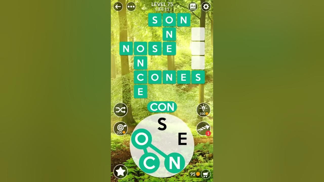 Wordscapes Level 75 - YouTube