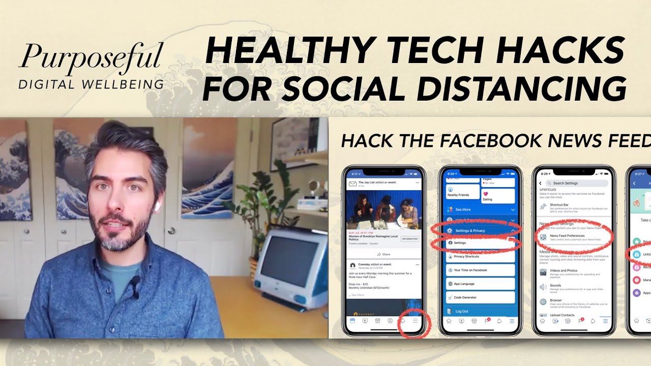 Healthy Tech Hacks for Social Distancing: Hosted by Purposeful Digital Wellbeing & Giancarlo Pitocco