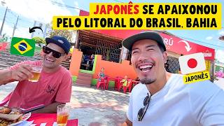 Japonês se apaixonou pelo litoral do Brasil, Bahia.