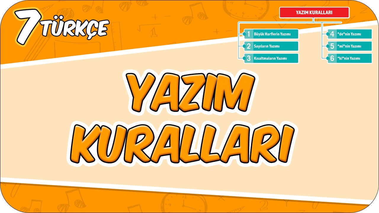 Yazım Kuralları 📙 7TURK15 #2026