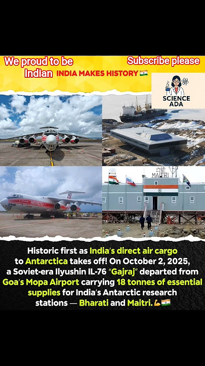 India makes history to take off air cargo in Antarctic