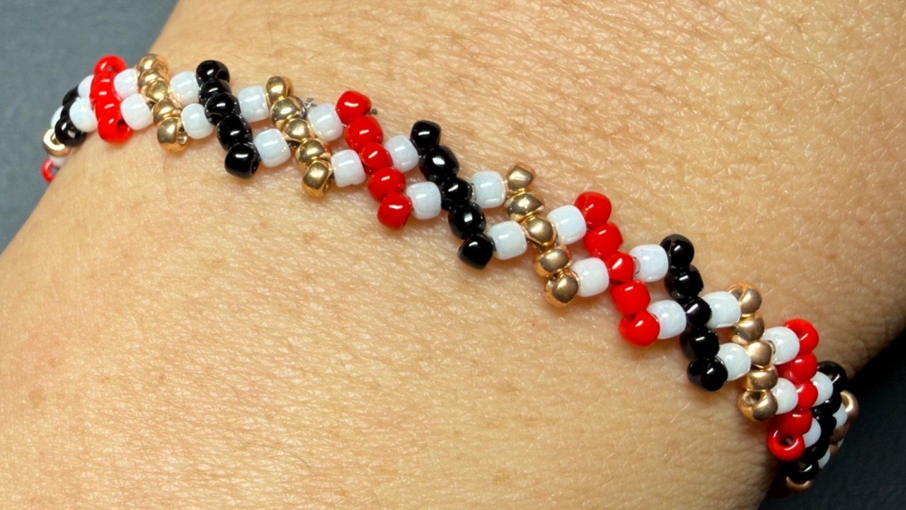 (BEADS JEWELRY) So Easy & Quick Beaded Bracelet with Beads || Handmade Jewellery Making