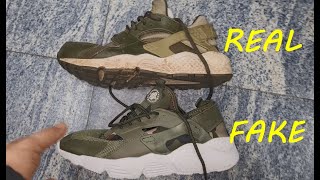 Brillante violación pacífico Nike Air Huarache original vs fake. How to spot fake Nike Huarache sneakers  - YouTube