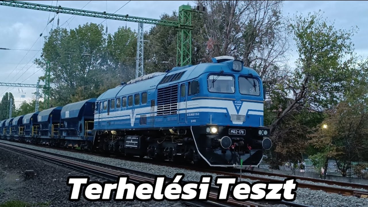 Különleges Terhelési teszt Ferencváros-Soroksári út vasútállomás között hiszen elkészült a 2. sínpár