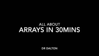 All about Arrays in Java in less than 30 mins.