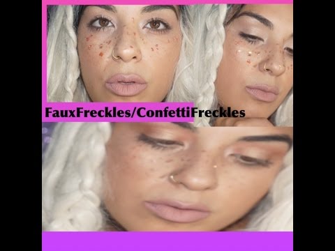 How to FAUX FRECKLES| Confetti FRECKLES| Makeup Tutorial| Canvas beauty - YouTube
