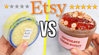 1 STAR vs 5 STAR Etsy Slime Shop Review!