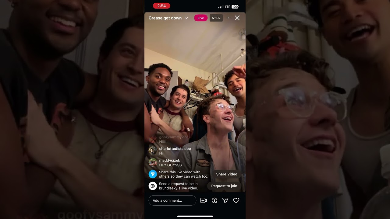 Grease Get Down Insta Live - 11/23/2025 - The Outsiders Cast on Broadway