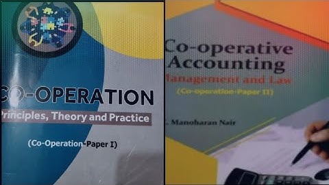 B.com Additional Elective Cooperation Kerala University