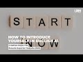How to introduce yourself in english a1