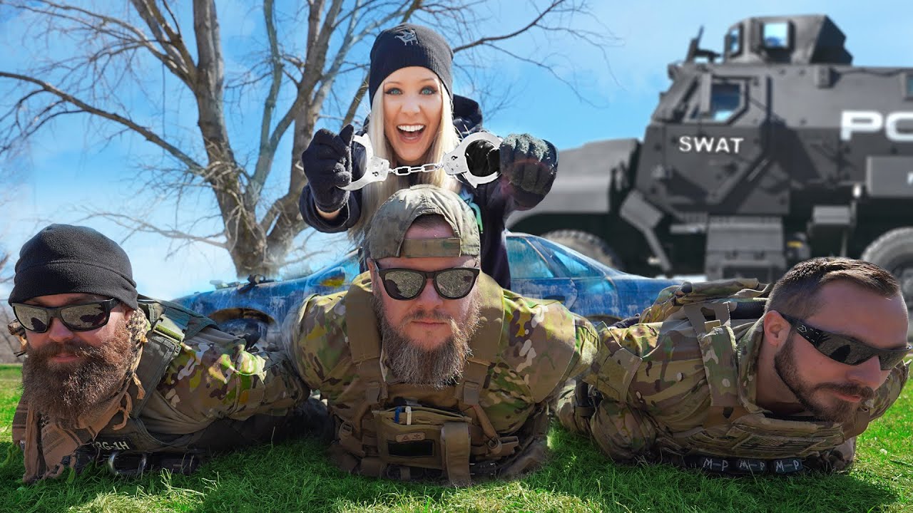 I Challenged an Actual SWAT Team to Hide and Seek!