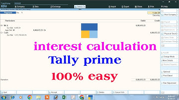 interest calculation in tally prime | interest calculation in tally | interest calculation in tally
