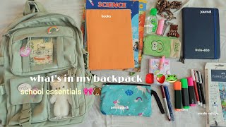what's in my backpack  | | cozy school essentials for a 10th grader  ||