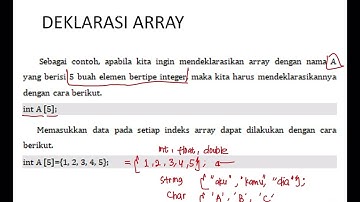 Array 1 Dimensi