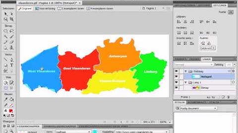 Fireworks CS4 - 28 Image Map maken