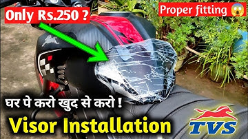 Visor installation in  Apache RTR 1604V Special Edition