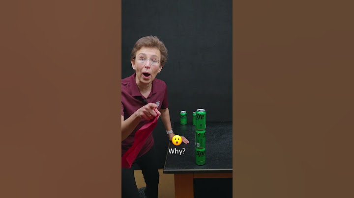 Inertia trick with soda cans! 😱 👍