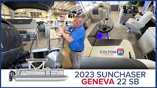 2023 Sunchaser Geneva 22 SB Pontoon Boat Walkthrough Tour by Colton RV & Marine 728 views 11 months ago 6 minutes, 58 seconds