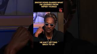 💪🏾💪🏾💪🏾 what snoop learned from NipSey Hussle #snoopdogg