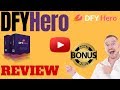 DFY Hero Review ⚠️ WARNING ⚠️ DON'T BUY DFY HERO WITHOUT MY 👷 CUSTOM 👷 BONUSES!