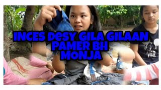 INCES DESY MENGGILA  PAMER BH MONJA SAMA PARA FANS | Hiburan di Rumah Aja Delitua