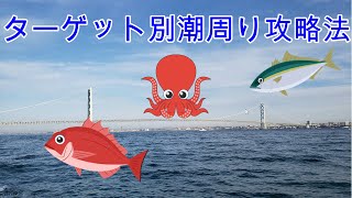 『ターゲット別潮周り攻略法』季節ごとに変化する潮の流れを解説します