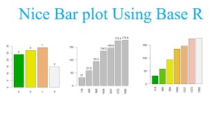 How to make and enahnce nice labeled barplot using base R plotting