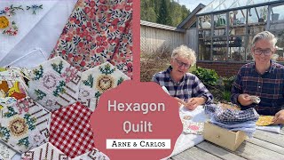 Hexagon quilting - an update on our hexagon quilt - by ARNE & CARLOS