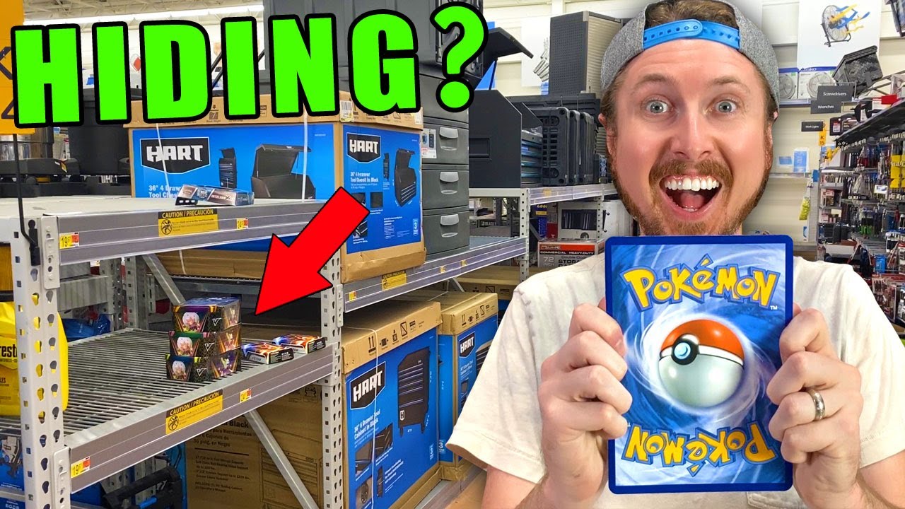 where does walmart keep pokemon cards At Customer Service Most RANDOM SPOT In Walmart
