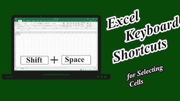 Excel Select Cells with Keyboard Shortcuts