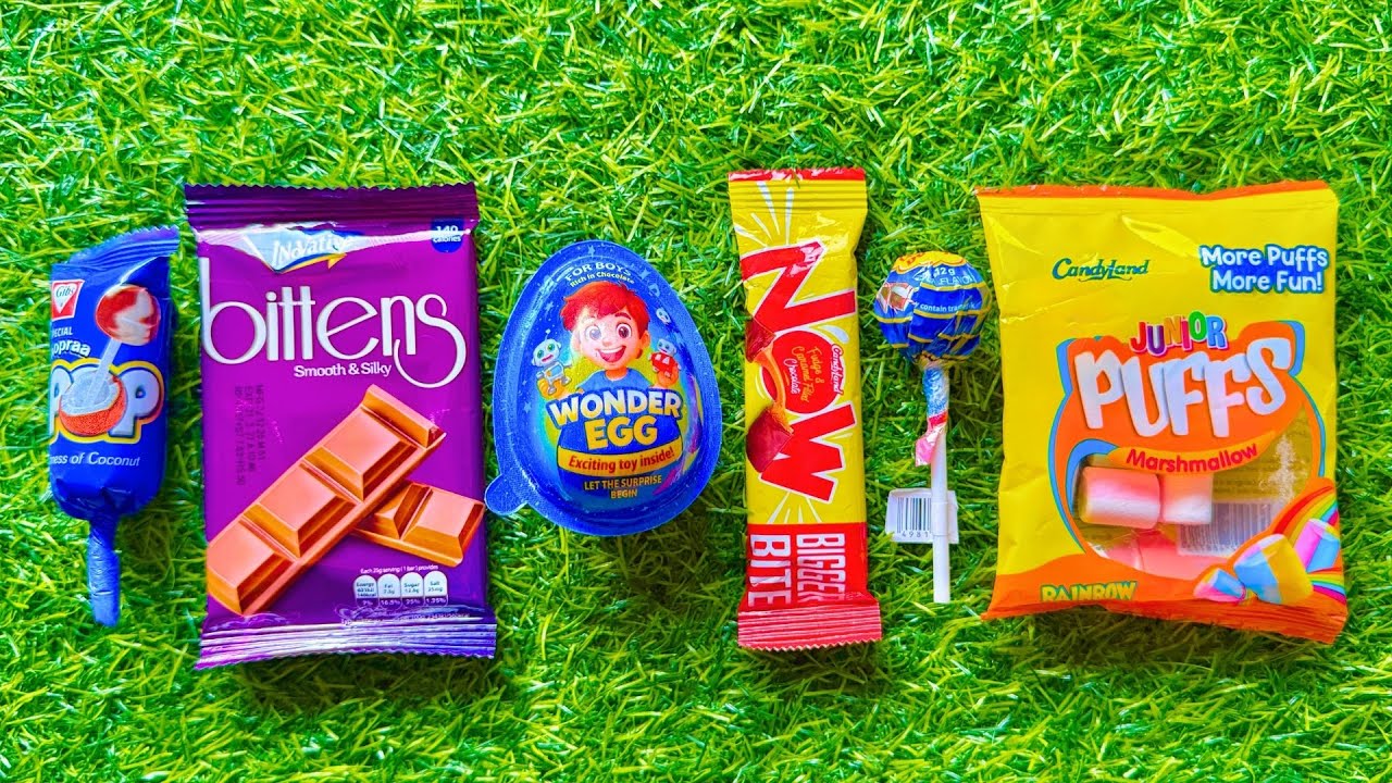 ASMR Most Popular Candys / Some Lots Of Colorful Rainbow Lollipop Candy / Unpacking Chocolate/Candy