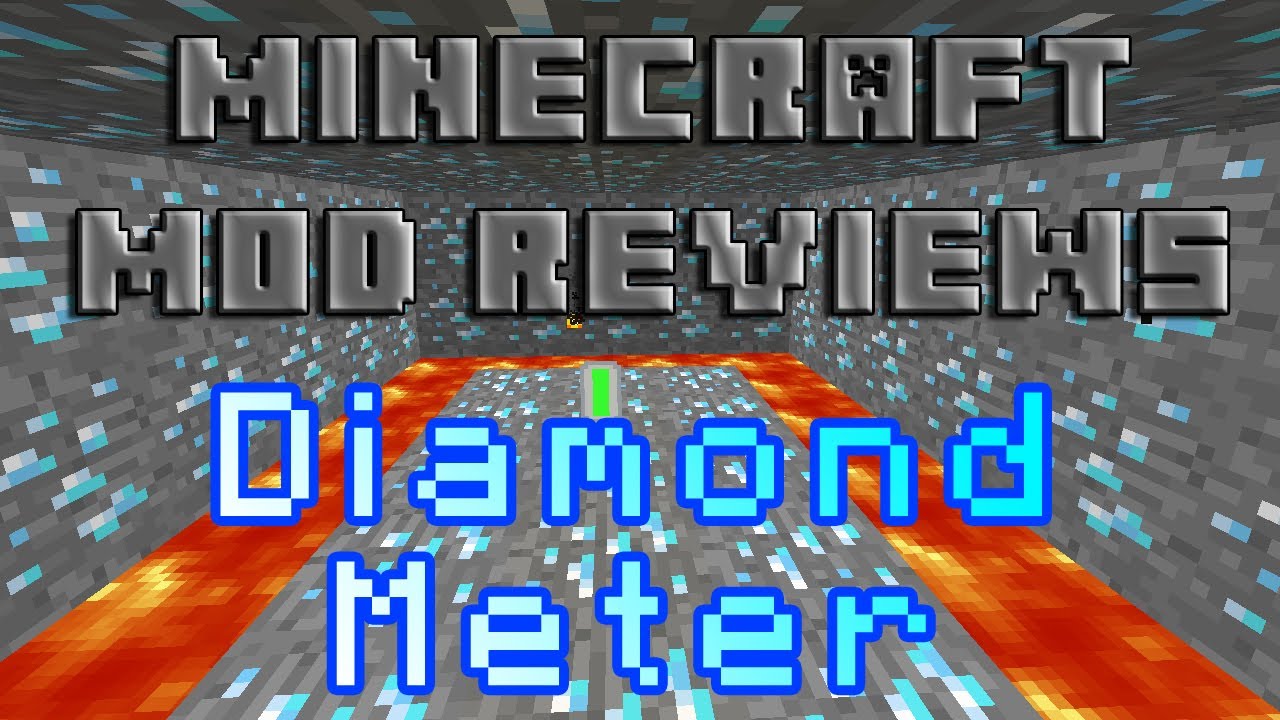 Minecraft Mod Reviews: Diamond Meter! (HD) - YouTube