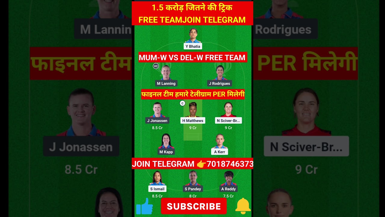 MUM-W vs DEL-W Dream11 Prediction|MI-W vs DC-W Dream11 Prediction|MUM-W vs DEL-W Dream11 Team|