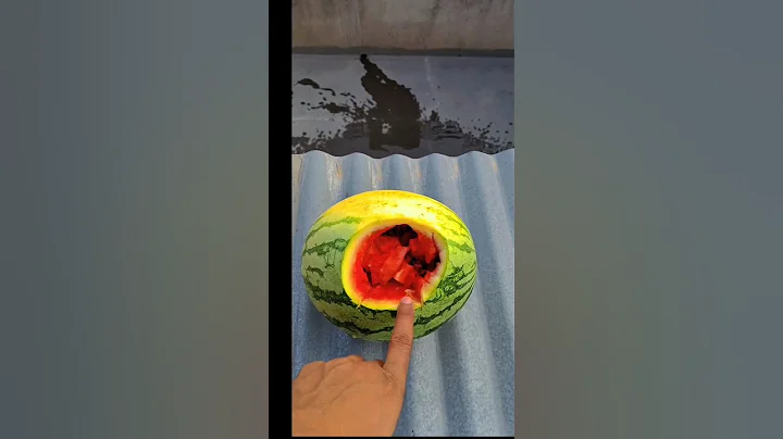 Experiment: Will a watermelons explode if it rolls down from a tall building?🍉💥 #shorts #watermelon