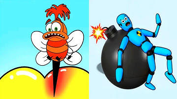 Help Monster 3 Tricky Puzzle vs Ragdoll Break (Logic Puzzle) - Satisfying ASMR Gameplay All Levels