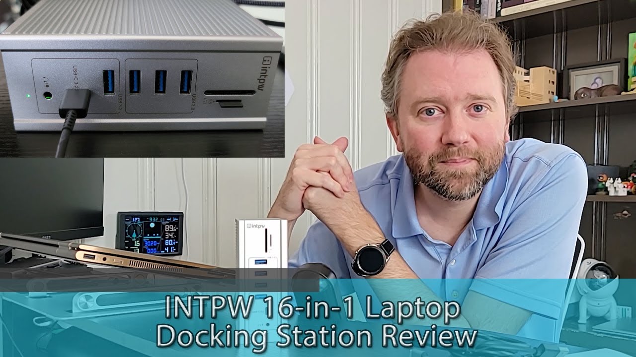 4K TRIPLE DISPLAY DOCKING STATION - INTPW 16 in 1 Laptop USB Hub Review -  YouTube