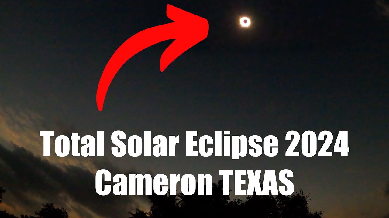Total solar eclipse 2024 // CAMERON TEXAS // GOPRO Timelapse - YouTube