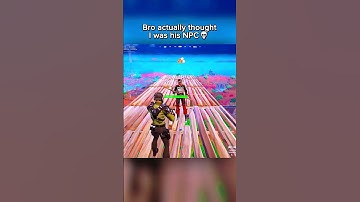 BRO THOUGHT I WAS HIS NPC