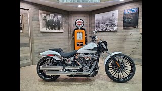 2024 Harley-Davidson Softail Breakout 117 FXBR-White Onyx Pearl.