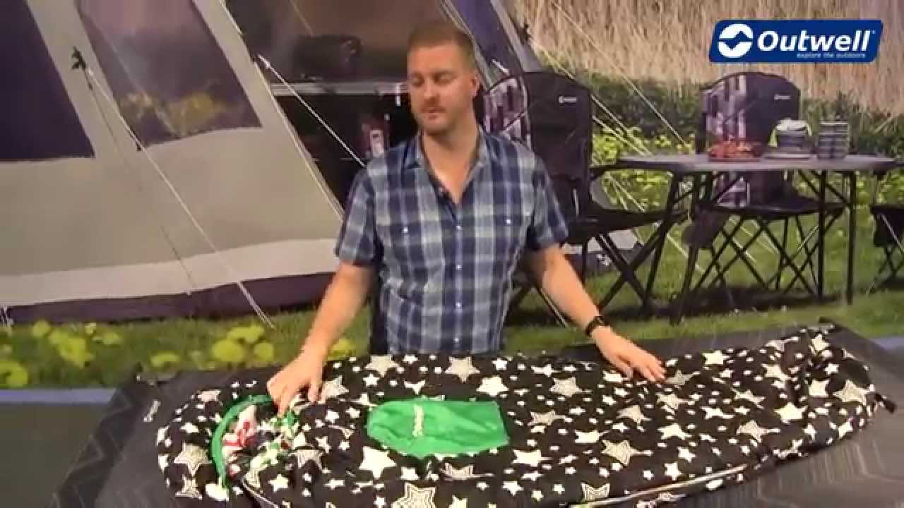 Outwell Butterfly Batboy Sleeping bag | Innovative Family Camping - YouTube