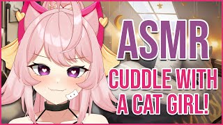[ASMR] Cuddle with a catgirl! Meowing, purring, close breathing, and more! |  by a Catgirl Vtuber