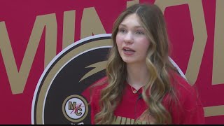 Monroe Central freshman to sing National Anthem at State Basketball Championship