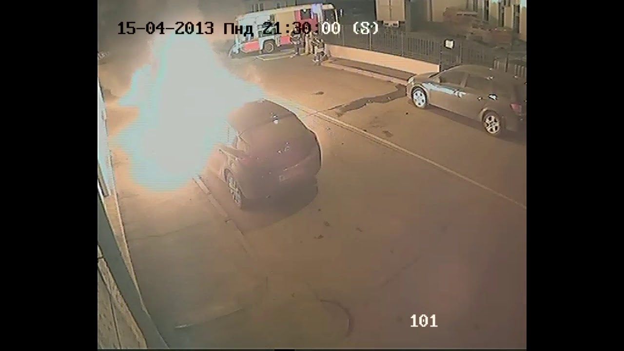 Поджог автомобиля видео Поджог автомобиля видео