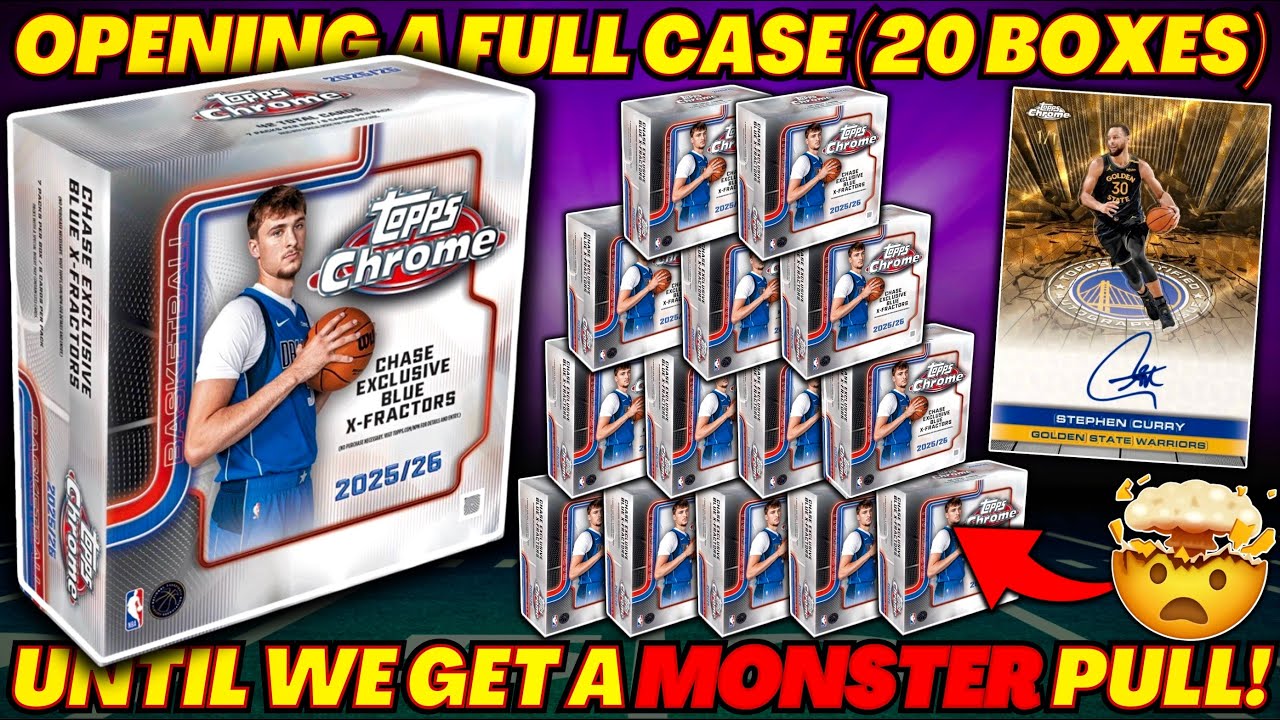 *OPENING A $2,000+ CASE OF 2025 TOPPS CHROME BASKETBALL MEGA BOXES!🤯