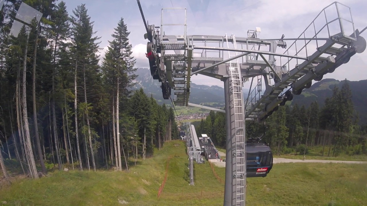 Der Neue  Hartkaiserbahn -  Ellmau Oostenrijk (Seilbahn - Bergbahn)