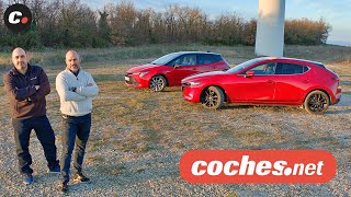 Mazda3 vs Toyota Corolla | Prueba Comparativa / Review en español | coches.net